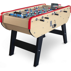 Baby-foot Rétro Bistrot - Table de Jeu avec Accessoires (Balles, Manettes, Scoreurs)